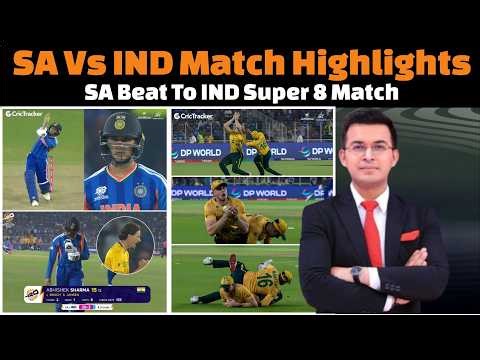 India Vs South Africa Match Highlights / South Africa Beat To India In Super 8.