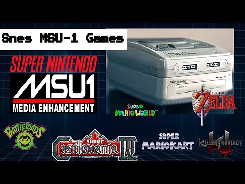 Super nintendo MSU-1 games (super nintendo CD)