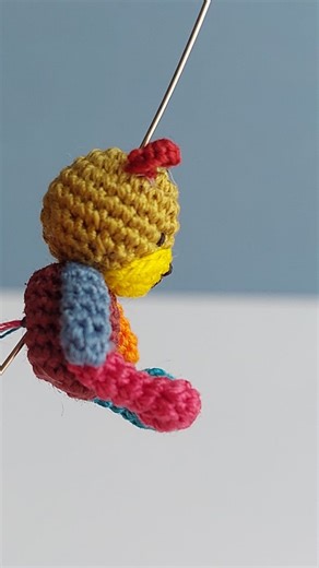 New teddy - old pattern. Crochet hook 0.5 mm, sewing thread folded twice. Pattern for teddy will be published in the nearest time. #luciaknit #microcrochet #microart #microcrochetart #microartist #impossible #nanocrochet #teddy #teddyartist | LuciaKnit Creative Ideas