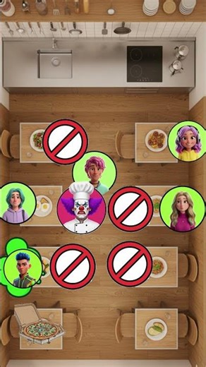 who can escape the crazy chef?! 🍽️🔥 #Shorts #challenge #FunnyShorts