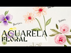 Floral Watercolor: Pansies - Herbena - Roses - Step-by-Step Tutorial for Painting Flowers in Wate...