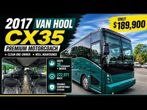 2017 Van Hool CX35 For Sale | Clean One Owner Motorcoach | Seats 38 Passengers