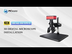 MCscope 4K 3D Digital Microscope Installation | How to Set Up Your Microscope