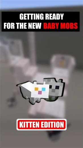 KITTEN TREE in MINECRAFT! 🐱🔥 #shorts #minecraft