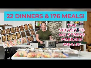 🍗 Once-a-Month Big Batch Freezer Meal Prep for Beginners | How I Cooked 176 Meals in One Day