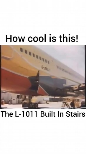 1.1K views · 1.8K reactions | Ever seen a big plane with its own built-in stairs? Meet the iconic Lockheed L-1011 TriStar, the widebody beauty that didn’t need a jet bridge to welcome you aboard. With retractable aft stairs cleverly tucked into the fuselage, this aircraft was ahead of its time in self-sufficiency. ✈️ #L1011 #AvGeek #ClassicJet #BuiltDifferent #TriStar #Lockheed | A Fly Guy's Cabin Crew Lounge | Facebook