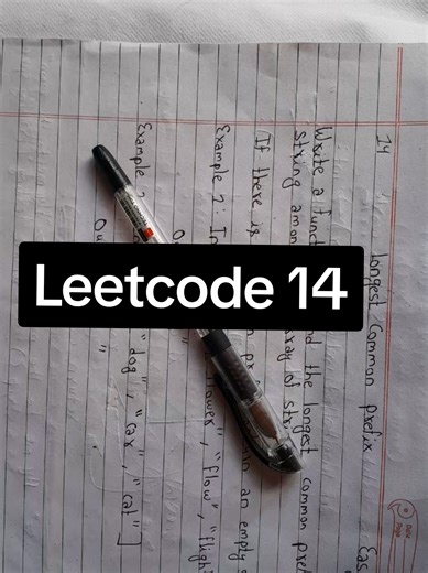 Leetcode 14 Q. Longest common prefix Difficulty: Easy #leetcode #python #pythonprogramming #programming #fyp