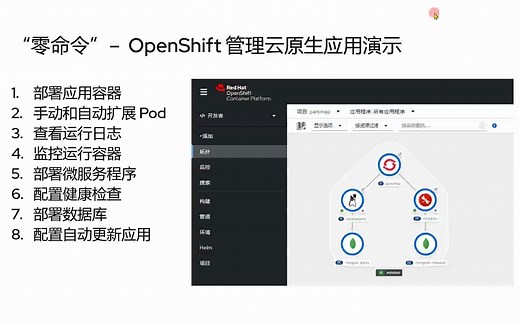 “零命令”– OpenShift 管理云原生应用演示