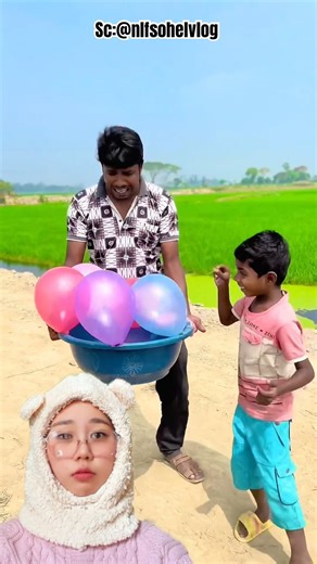 Naughty Kids Pop Balloons in a Village⁉️😀#RamadanwithYouTube