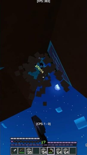 insane 1 block Minecraft clutch