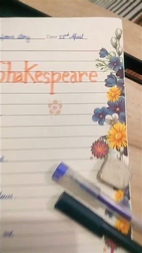 #William Shakespeare poem with drawing#