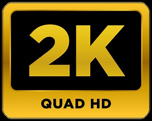 Download Video Resolution 2k Icon Label for free