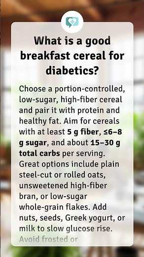 What is a good breakfast cereal for diabetics?