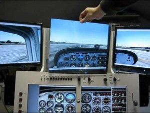 Multi-monitor flightsimulator display explanation