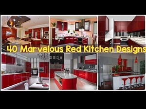 40 Marvelous Red Kitchen Designs for Real Lovers@adanscollection9930