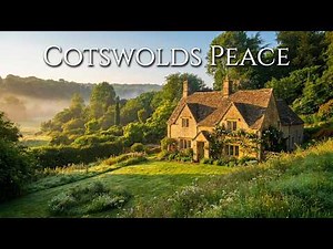 🇬🇧 Peaceful Dawn in the Cotswolds | Early Morning Walk Through Baggendon Village 4K
