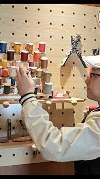 Alligator belt stitching #handmade #leathercraft #asmr