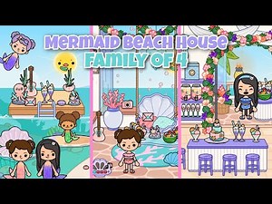 MERMAID BEACH HOUSE MAKEOVER 🧜‍♀️ | Toca Boca Toca Life World New Update | NecoLawPie