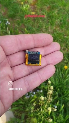 Very small oled 64x32 #Arduino #attiny85 #oled#tiny #pcb#Smallest