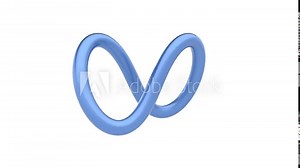 Blue infinity sign endless intro object able loop