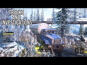 SnowRunner | How to Complete Trucks and investigations Task | White Valley | Alaska