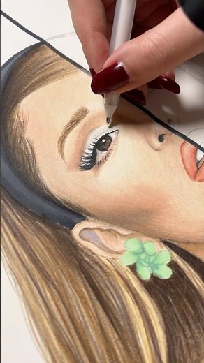ARIANA GRANDE ZEICHNEN! 😍 (CHALLENGE) | #shorts #kunst