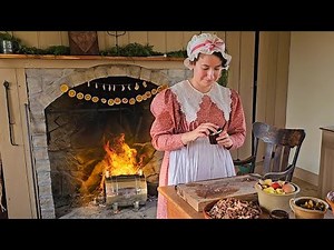 Christmas Cooking 200 Years Ago |Roast Meat, Pie, Cookies| Cozy ASMR