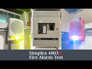 Simplex 4010 & 4003EC Voice Evac Fire Alarm System Test + All MNS Messages Demo