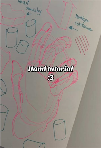 Hand tutorial 🌈🌈✌️ I hope this is helpful !! Thank you for the support 😮 #artist #selftaughtartist #arttutorial #drawinghands #art