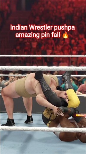 Indian Wrestler pushpa amazing pin fall #pushpa #bobbylashley #womenwrestling #ufcwomen #womenfight