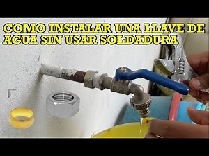 HOW TO INSTALL A WATER FAUCET ON A COPPER PIPE WITHOUT USING SOLDERING
