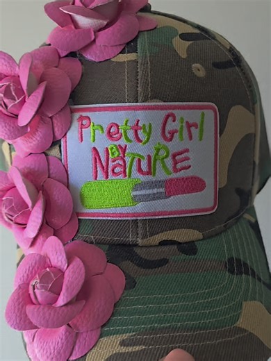 #TikTokCreatorSearchInsightsIncentive Pretty Girl By Nature Camouflage Floral Baseball Cap for Women. Pretty colors, beautiful flowers and the camo makes it stand out. Definitely a must-have piece to add to your wardrobe. Grab yours today while supplies last click the orange shopping cart to secure yours. Like, share and follow for more!! 💕💕💕💕💕💕💕💕💕💕💕 Pink Flowers Pink Cap Camo Caps for women Girl Capping Dope Caps Statement Caps Fashion Caps Floral Caps Custom Caps