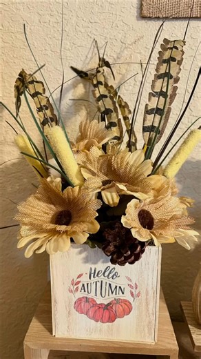 2.3K views · 42 reactions | Fall planter box Dollar Tree DIY #falldiy #craftybeach #dollartreediy | Crafty Beach | Facebook