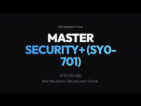 CompTIA Security+ SY0-701 complete study guide for beginners