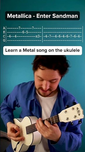 How to play Metallica - Enter Sandman on the ukulele