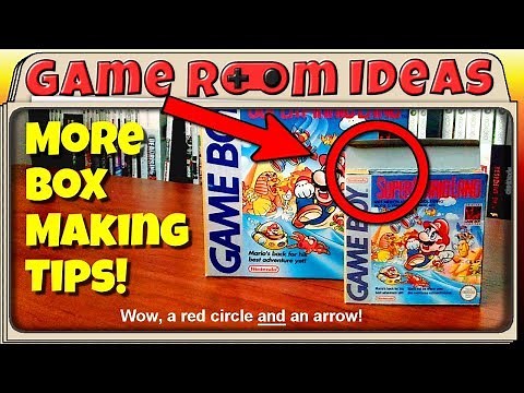 More Box Making Tips (Mini Retail Boxes for Nintendo Video Games and More!) | Game Room Ideas