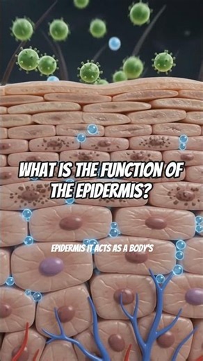 What is the function of the Epidermis? #atiteas #nursestudent #anatomy