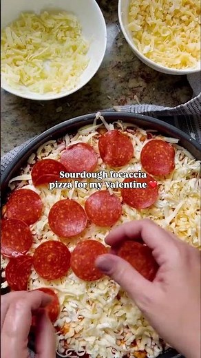 Sourdough Focaccia Pizza