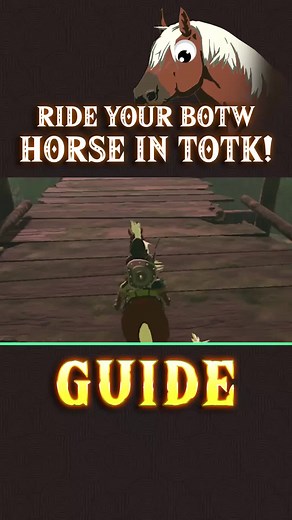Your Horses from BOTW Carry Over into Tears of the Kingdom! #Zelda #tearofthekingdom #totk #totkguide