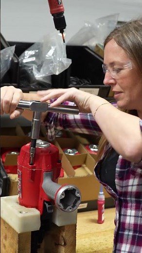 Follow along as April Wilkerson assembles SENCO's FN91T1 Framing Nailer in Cincinnati, OH. Pt. 3