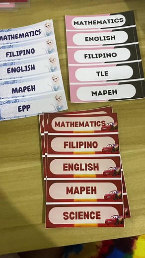 Subject Stickers and Name Sticker Labels Now Available