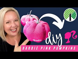 💗 How to Make Barbie Pink Pumpkins | Halloween 2023 | Dollar Tree DIY Glam Pumpkin Decor Tutorial