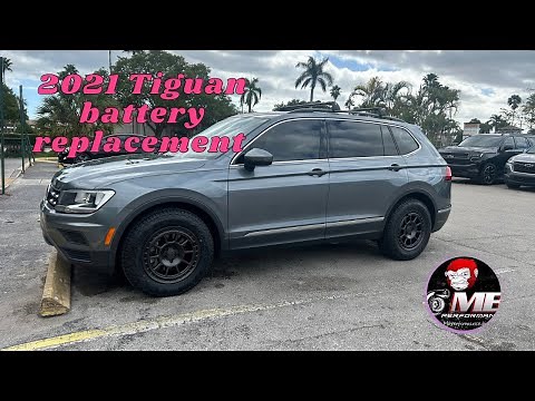 How to change the battery on a 2021 VW Tiguan.