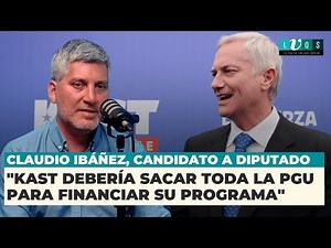 Claudio Ibáñez, candidato a diputado: "Kast debería sacar toda la PGU para financiar su programa"