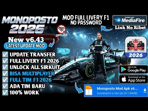 Monoposto Mod Apk v6.43 New 2026 - Full Livery & Unlock All Map