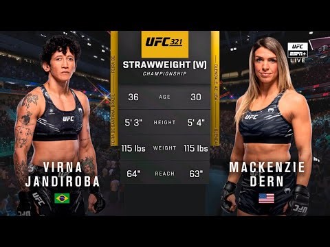 🔴 UFC 321: Virna Jandiroba vs Mackenzie Dern | Full Fight & Highlights | Strawweight Title Bout