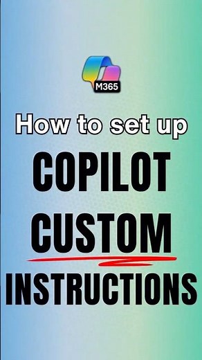 Copilot Custom Instructions are GAME CHANGER