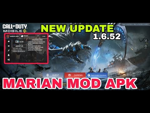 NEW UPDATE | MARIAN CODM MOD MENU APK 1.6.52 SAFE MAIN 10000%👌