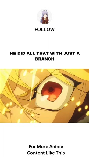 He Did All That From A Tree Branch #anime #fateseries