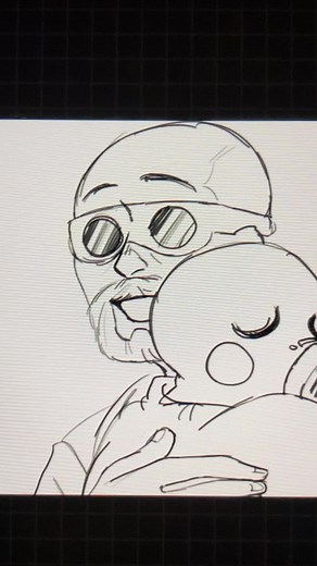 Engie Taking Care of Baby Pyro | Team Fortress 2 Fanart